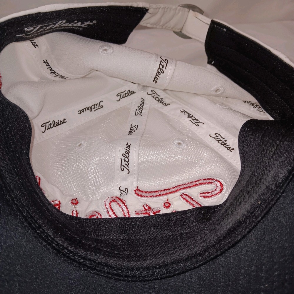 Titleist White Red Cap Hat Strapback The Rookey Hammock Bar