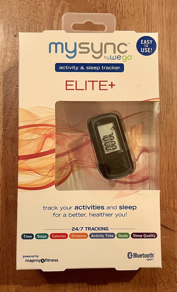 MySync WeGo ELITE+ Activity and Sleep Tracker  24/7 Tracking New In Box