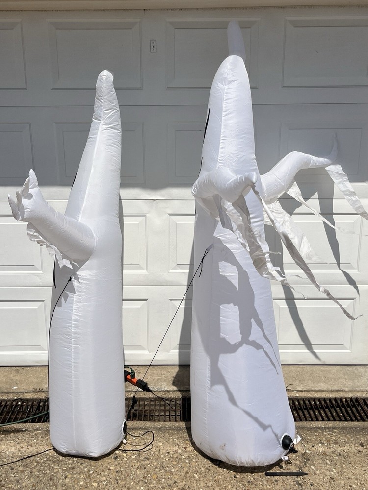 Two Airblown Halloween Ghost Inflatables