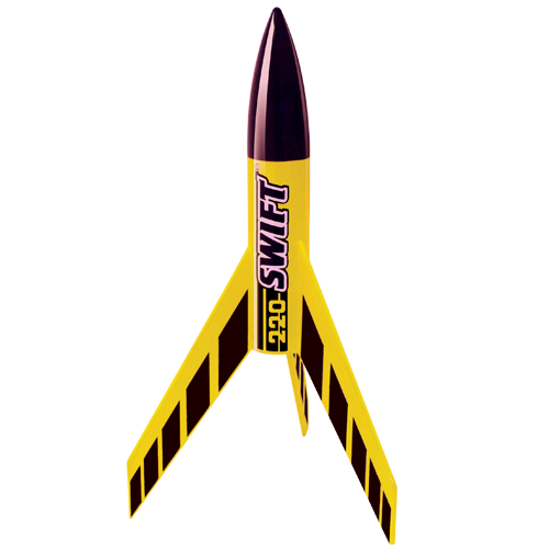 ESTES 220 SWIFT FLYING MODEL ROCKET KIT skill level beginner easy 750ft 810 NEW