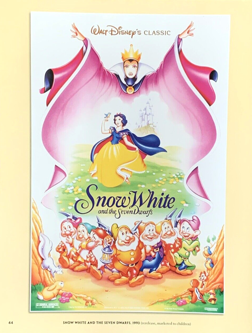 Snow White Blanca Nieves Los Siete Enanos 1937 Spanish Movie Poster #0033