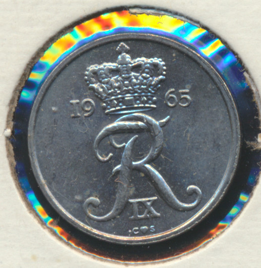 Denmark, 1965 10 Ore Cupronickel Coin