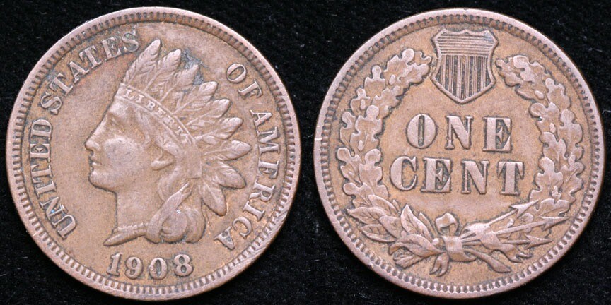 1908  Indian Cent