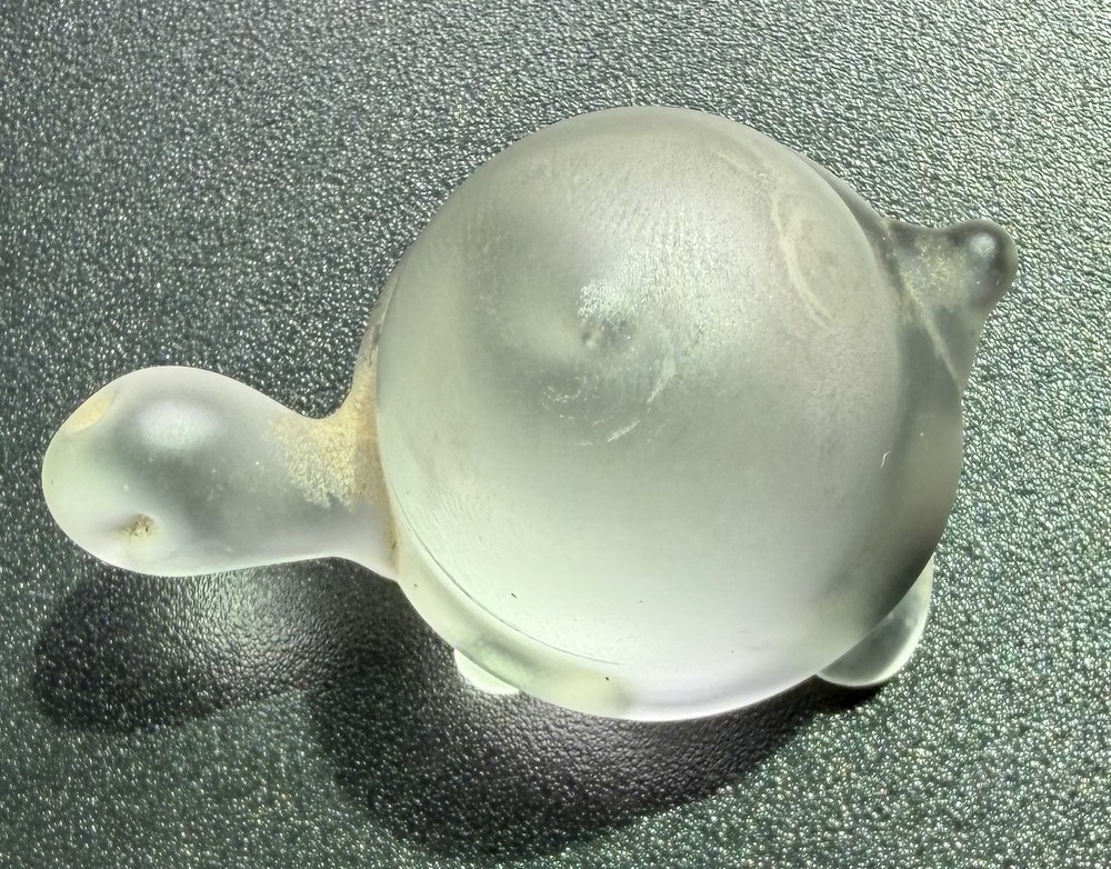 Frosted Turtle Figurine