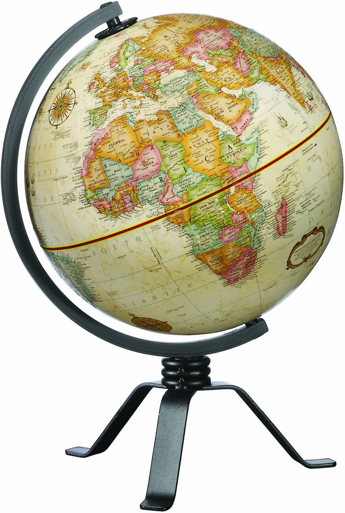 Globes Mackie Globe, Antique Ocean, 9" Diameter