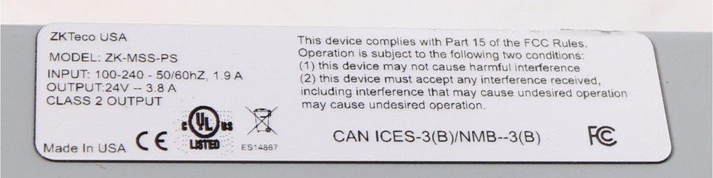 IP-based control panel with poe splitter