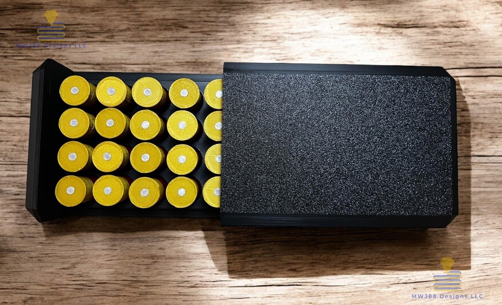 12ga Shotgun Shell Storage Box Case - 24rd Round - Multiple Colors Available!
