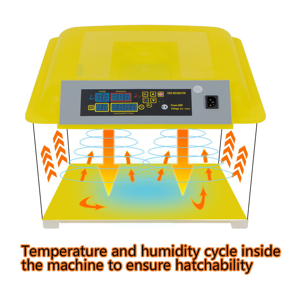 48 Digital Egg Incubator Hatcher Automatic Egg Turning Temperature Control USA