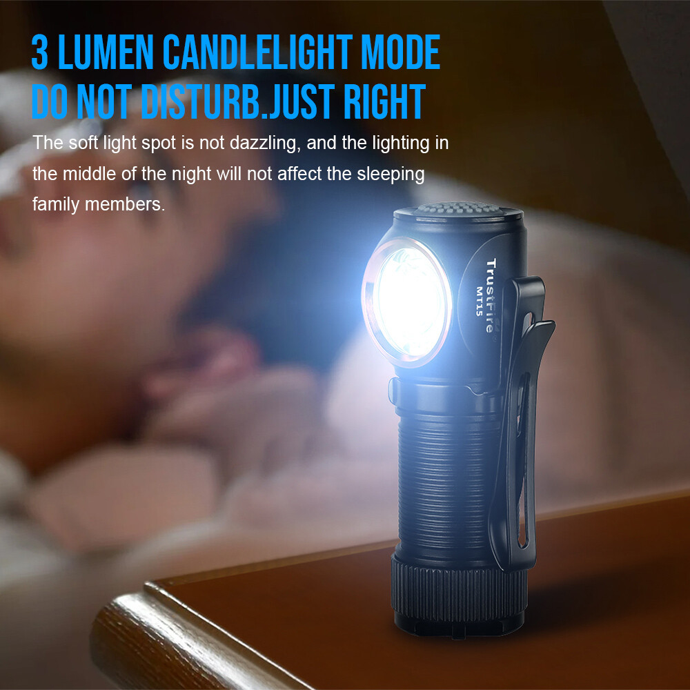 Trustfire 1000 LM Bright LED Flashlight EDC Rechargeable Work Light Waterproof