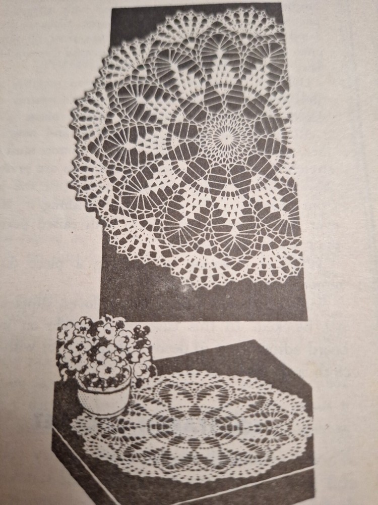 Doilies Doily 641 Crochet Pattern Cotton Thread Mail Order VTG 40s Round Circle