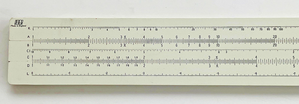 BRL 300 slide rule with plastic slip case - no cursor