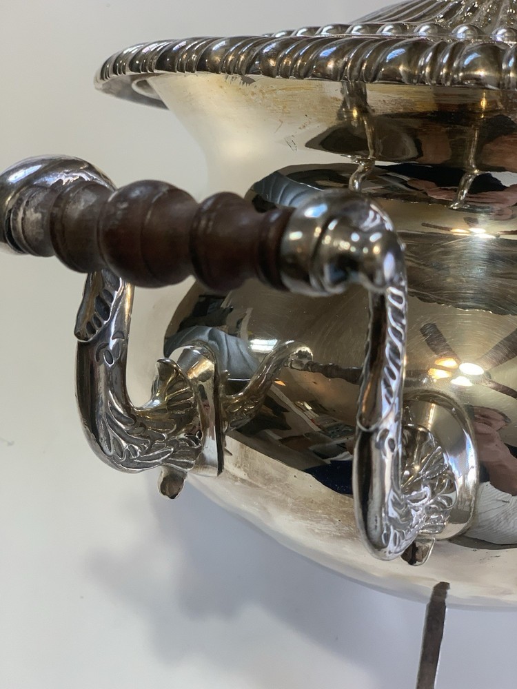 Antique 19th Century Regency Samovar, Old Sheffield Plate Tea Urn -Missing base