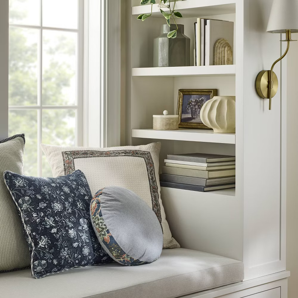 Oversized Square Border Pattern Cream - Threshold Design with Studio McGee