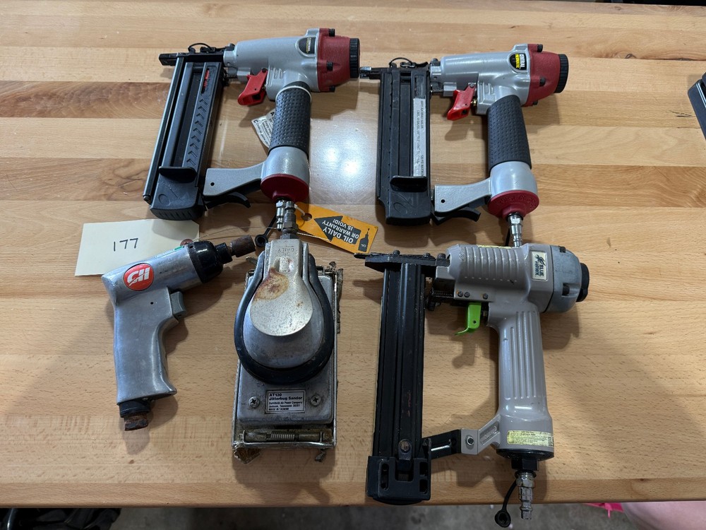 Jitterbug Sander / Stapler / Pneumatic Tool Lot (#177)