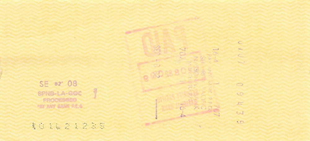 Joe Walsh SIGNED Cancelled Check 1982 The Eagles