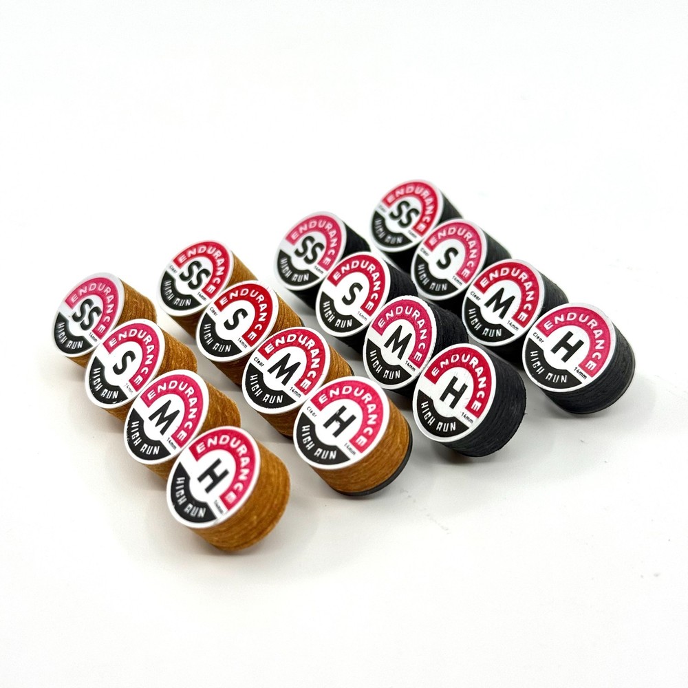Pool Cue Tip | Endurance™ High Run Brown | 14mm, 8 layer