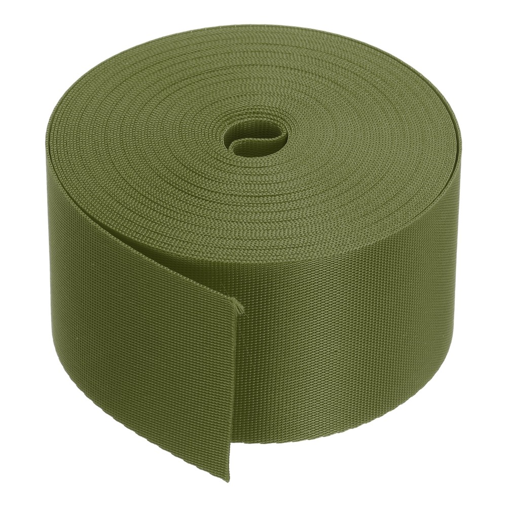 Flat Nylon Webbing Strap 2 Inch 10 Yards Chestnut Brown for Backpack