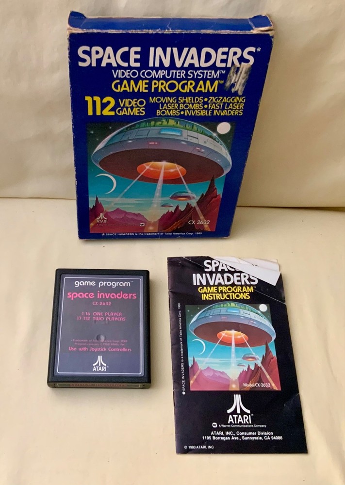 ATARI 2600 Space Invaders (CX2632) - 1980 - Tested - See Description