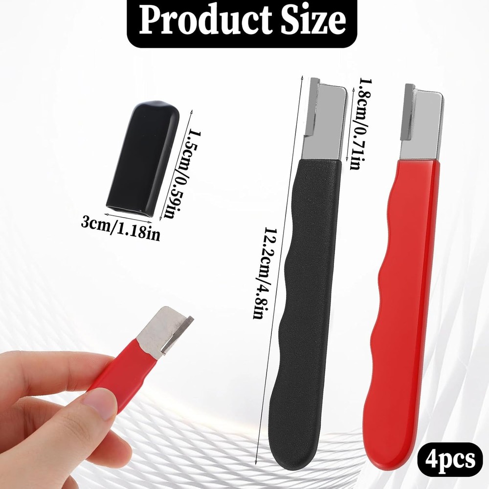 4PCS Garden Tool Blade Sharpener Pocket Knife Sharpener for Shears Scissors Clip