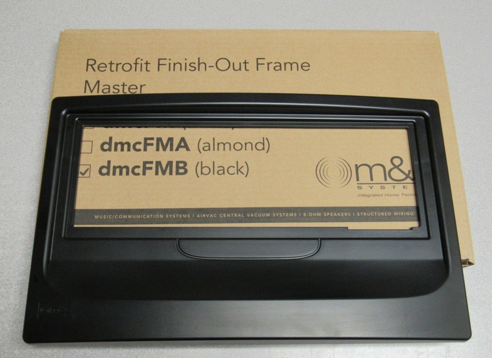 DMCFMB Black Retrofit Mounting Frame for M&S Intercom DMC3-4 and DMC1
