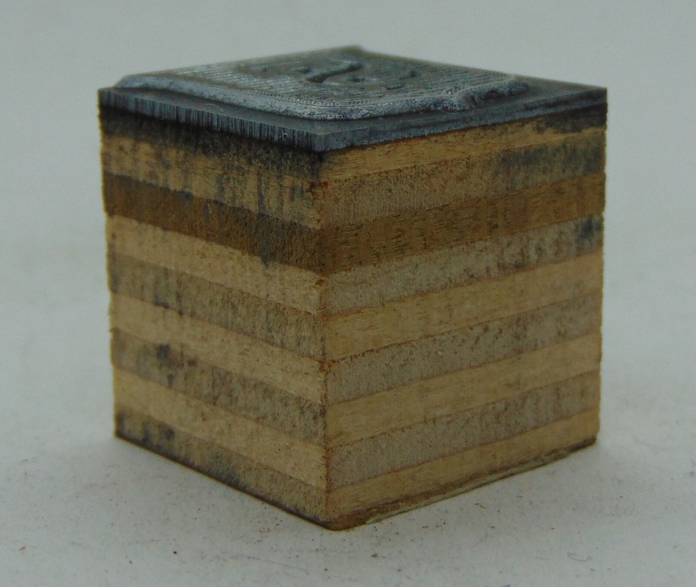 Printing Letterpress Printers Block SL Initials