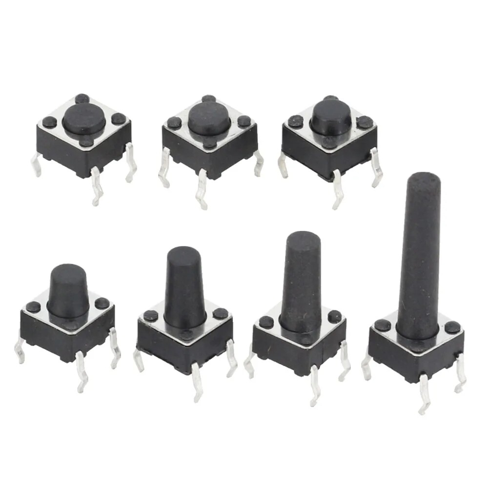 50x Tactile Reset Push Button Switch 4-Pin Momentary Micro Mini Tiny SMD 12V DC