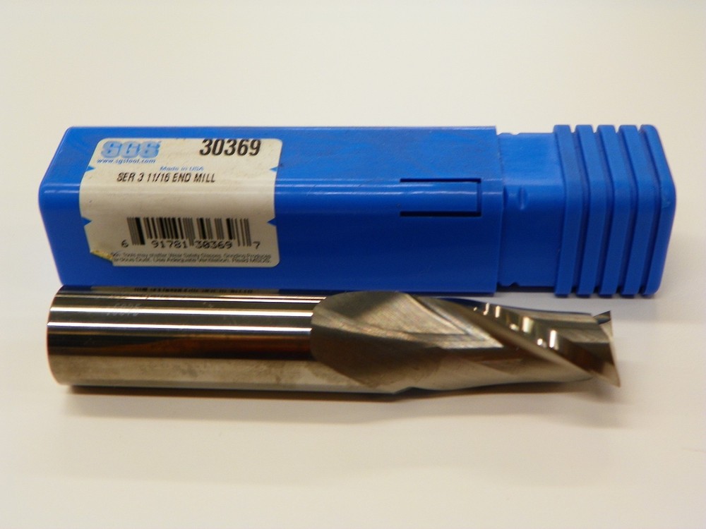 SGS SER 3, 11/16" SOLID CARBIDE END MILL #30369 B834