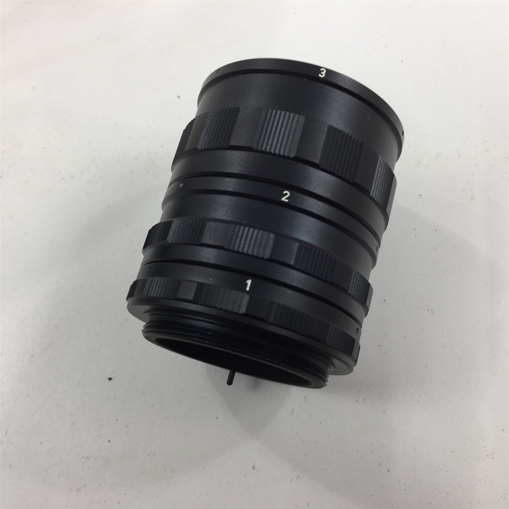 Microscope Objective Lens Extender Ring Set 1 2 3 With Case