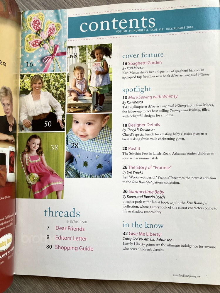 Sew Beautiful 2010 Issues #128-132