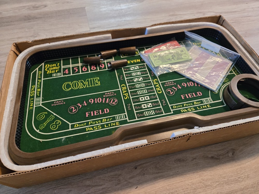 Vintage Waco Auto-Shooter Craps Table Automatic Dice Roller Not Complete