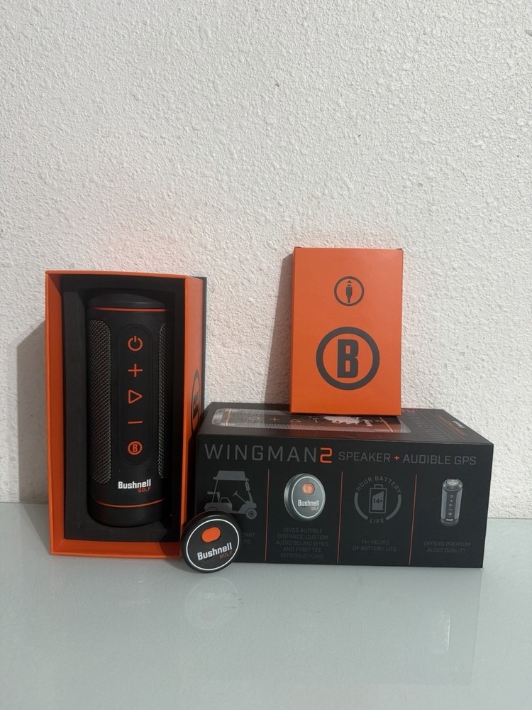 Bushnell Wingman 2 Golf GPS Speaker, Upgraded BITE Remote, Open Box