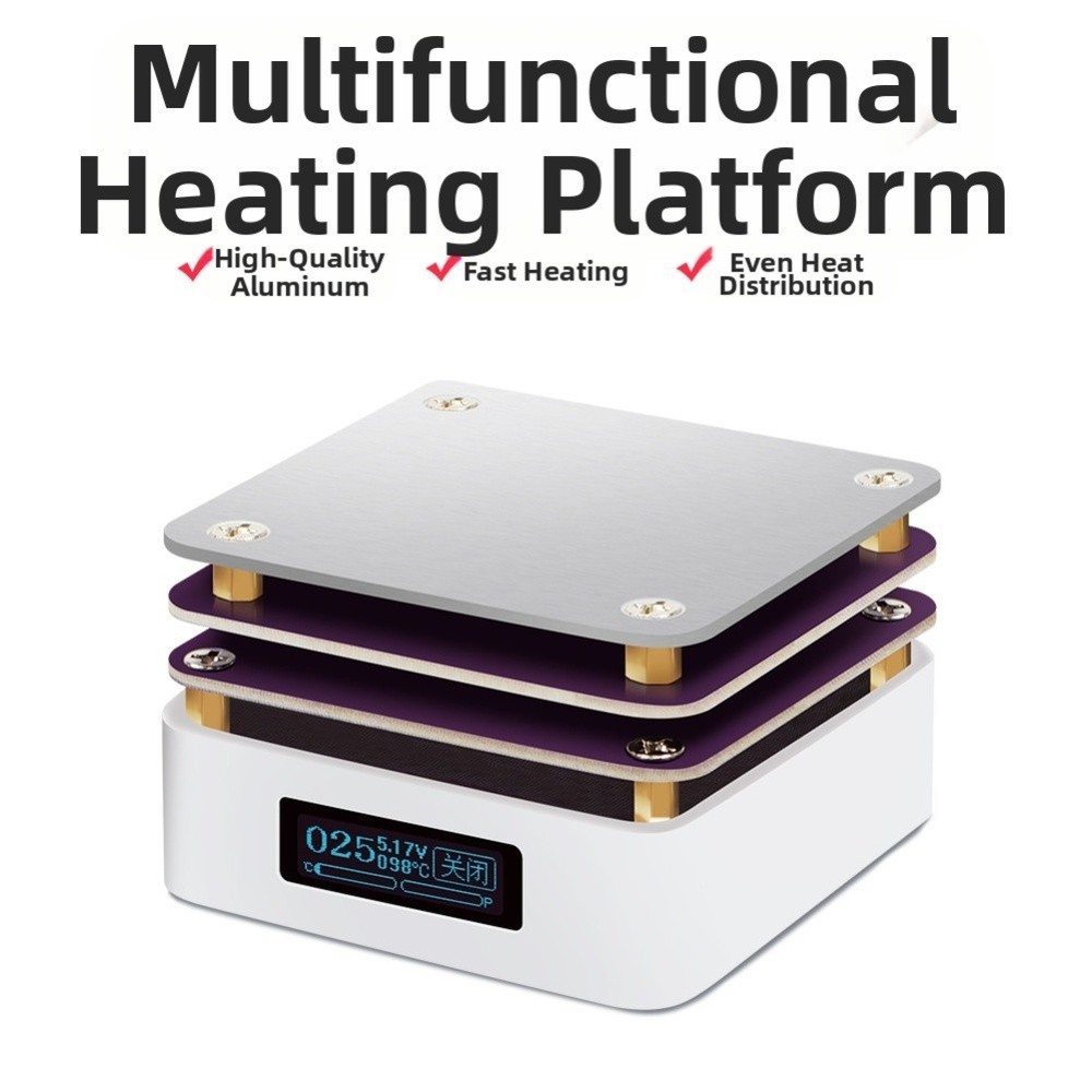 Portable 65W 20V Adjustable Thermostatic Heating Platform with Type C Input
