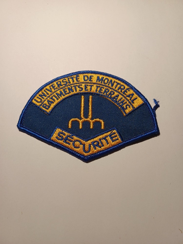 Police Security University Shoulder Patch