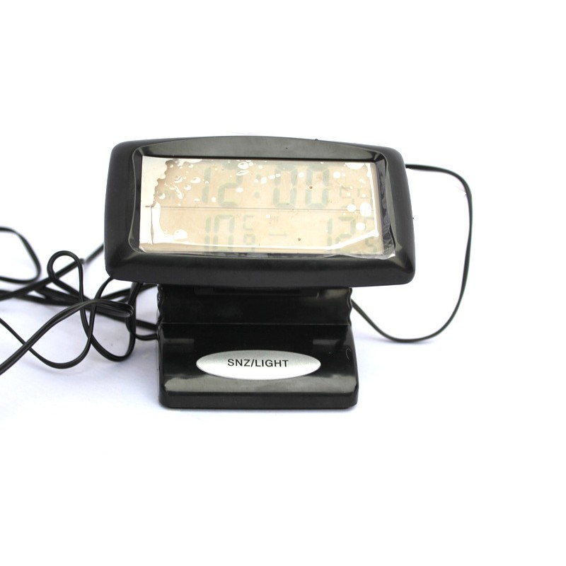 Car Auto LED Backlight Digital Dual 2 Thermometer ℉ Alarm Clock Temperature