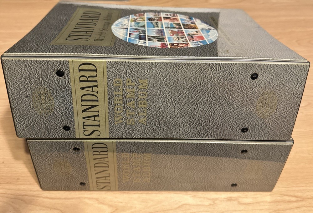 🌟 Standard World Harris Masterwork Stamp Albums Collection w/Stamps Please Read