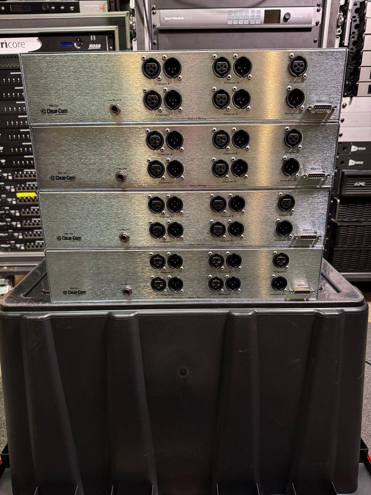 HME ClearCom 4-CH Remote Base Station Encore RM-704 Rack Mount Intercom System