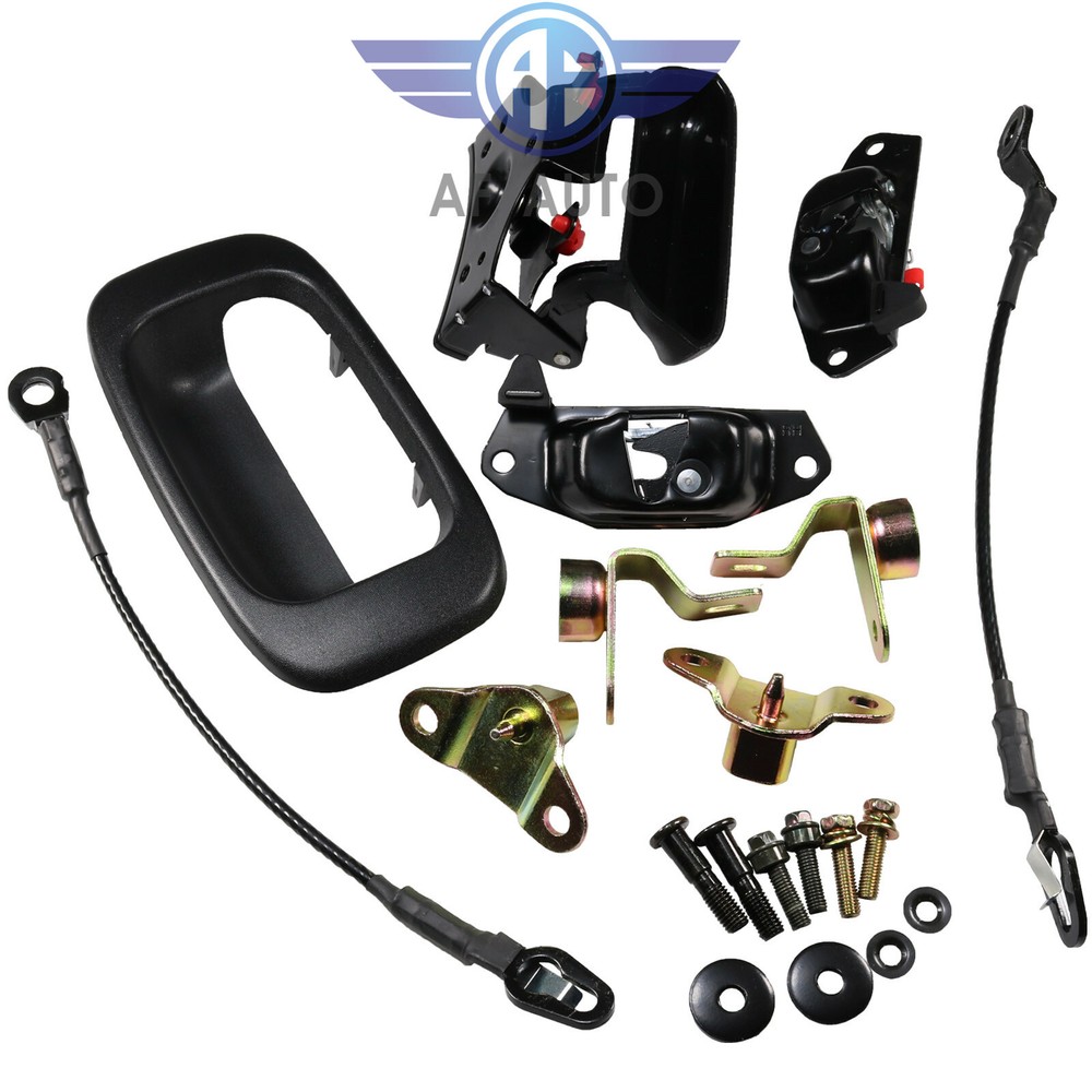 Tailgate Handle Hinge Latch Striker Cable Kit For 99-07 Silverado Sierra