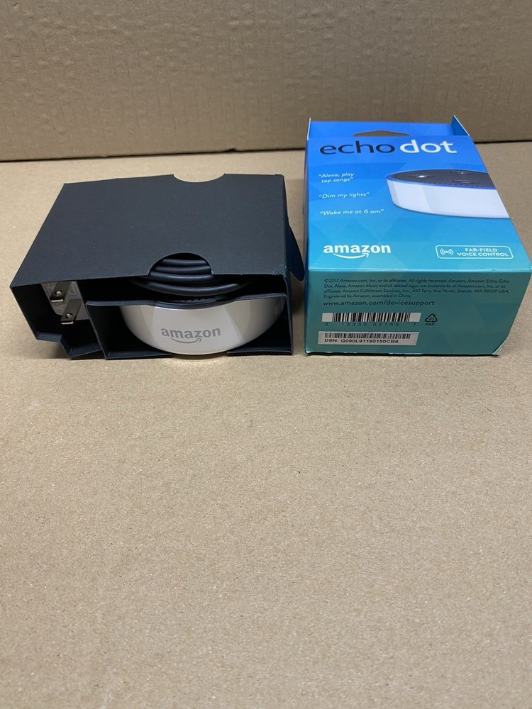 NEW Open Box Amazon Echo Dot (2nd Generation) Smart Assistant - White. Free Ship