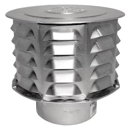Ameri-Vent 6Cw Cap, Universal Vent, 6In