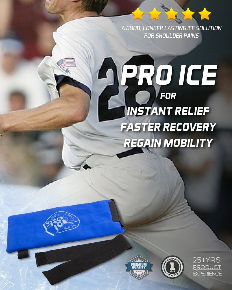 Pro Ice X-Large Shoulder Ice Pack - Reusable Ice Pack for Therapy Wrapping & ...
