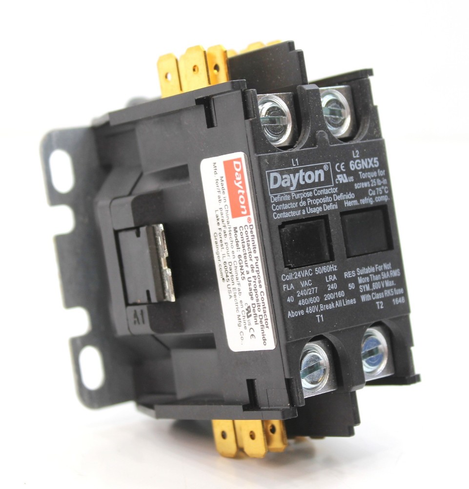 Dayton 6GNX5 Definite Purpose Contactor 2 Pole