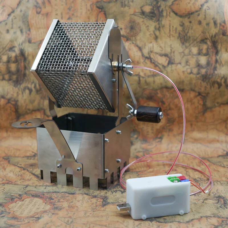Hand-cranked Bean Roasting Machine Direct Fire Hand Net, Square Roasting Cage