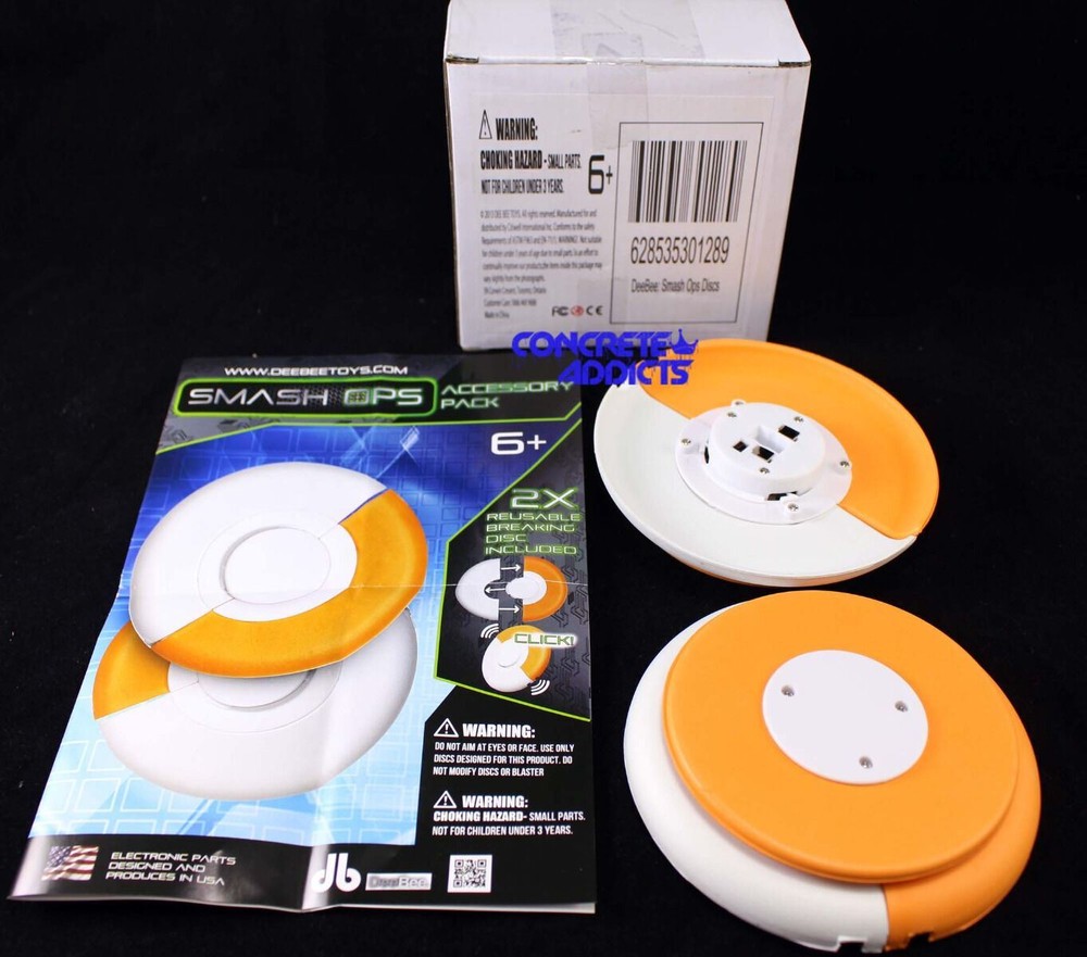 DeeBee Smash Ops Discs use with DeeBee Smash Ops Blaster Toy Gun