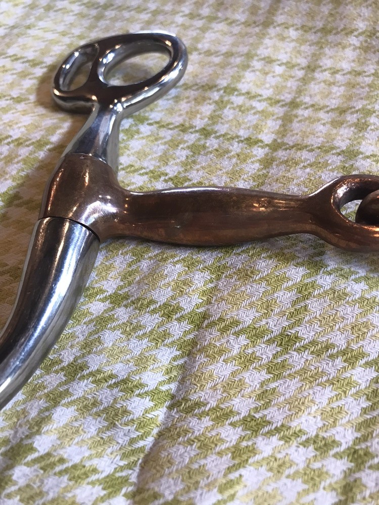 Copper Mouth " Tom Thumb Snaffle Training Bit 7inch long Shanks