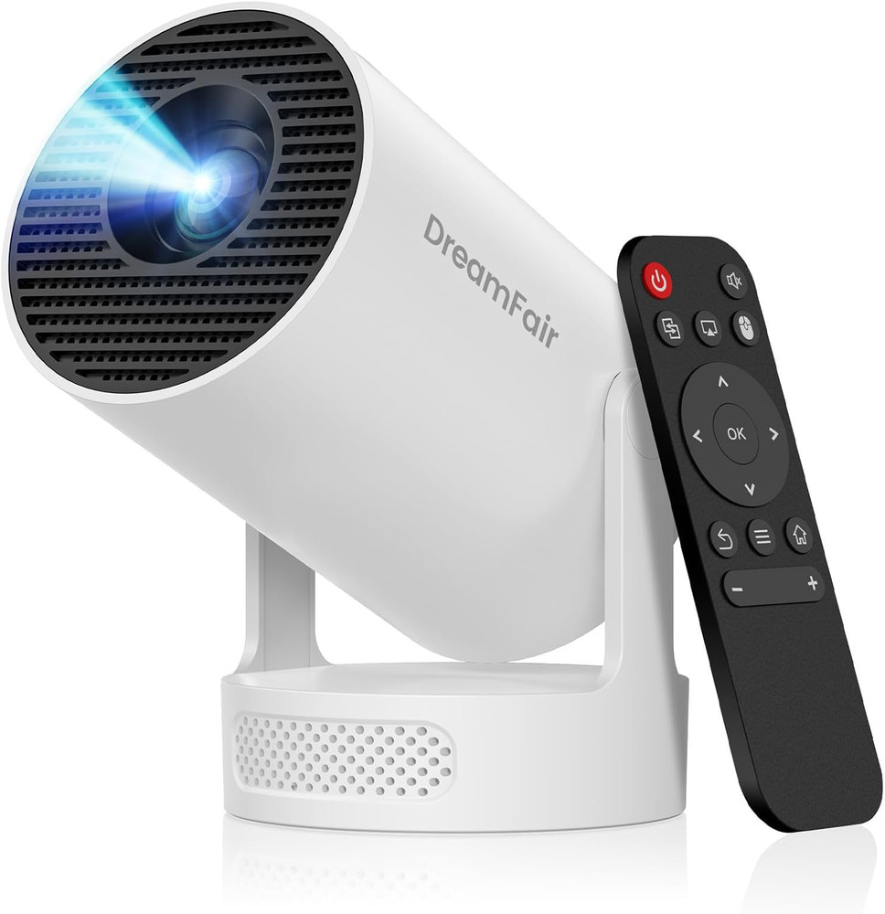 Mini Projector with Wifi and Bluetooth, Support 4K 170 ANSI Auto Keystone Correc