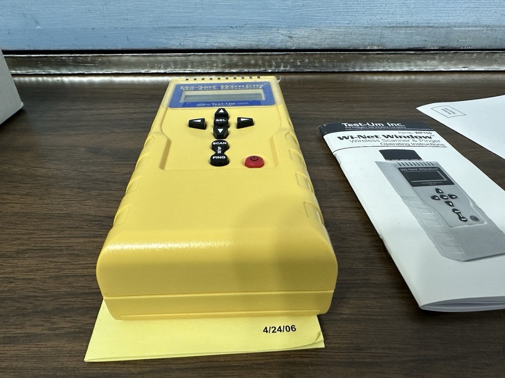 Wi-Net Window Wireless Network Analyzer Scanner Pinger Tester WP150 Test