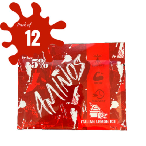 Code Red AMINOS, BCAA & EAA Post Workout Single Serve Packet 0.4oz, Pack of 12