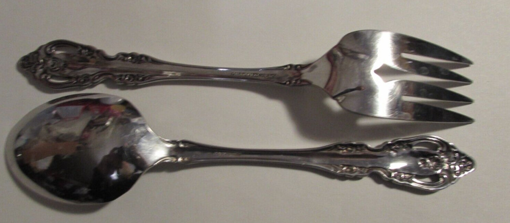 Brahms Oneida Community Stainless Flatware Serving Spoon Cold Meat Fork