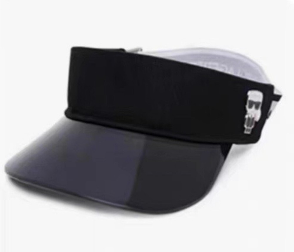 Karl Lagerfeld K/Ikonic logo-plaque visor hat