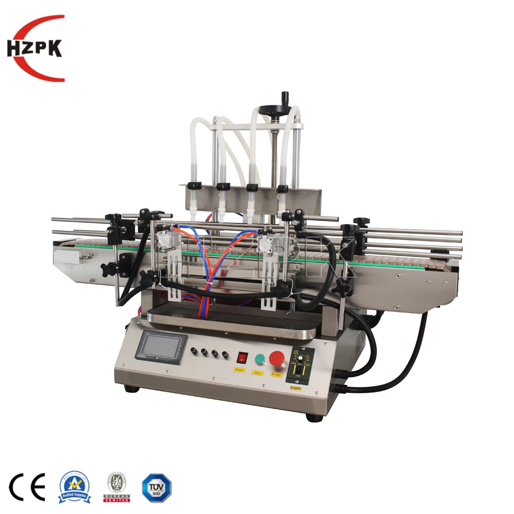 Automatic Desktop Filling Capping Labeling Machine Line Small Bottle Fill System